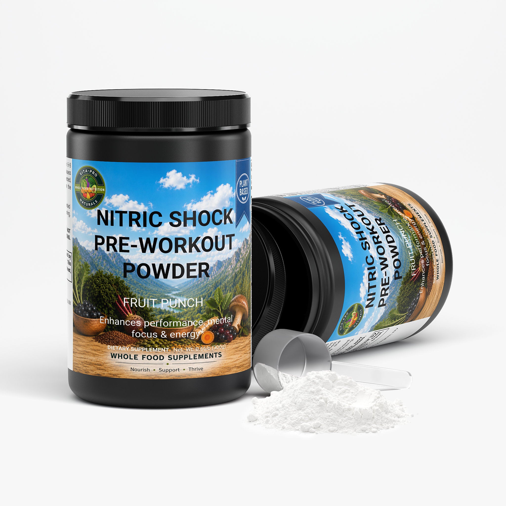 Nitric Shock Pre-Workout Powder (Fruit Punch)